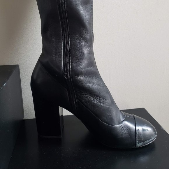 COPY - CHANEL | Black Over the Knee Boots | 36.5 - Picture 9 of 15